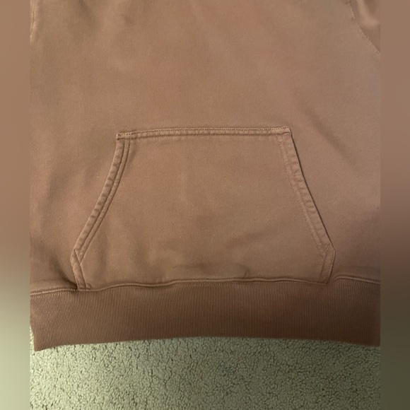 Aritzia TNA Cozy Fleece Perfect Fit Hoodie in Brown 2XS - Picture 5 of 5